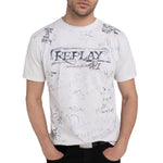 Replay Printed T-Shirt White M6650 .000.23592G 