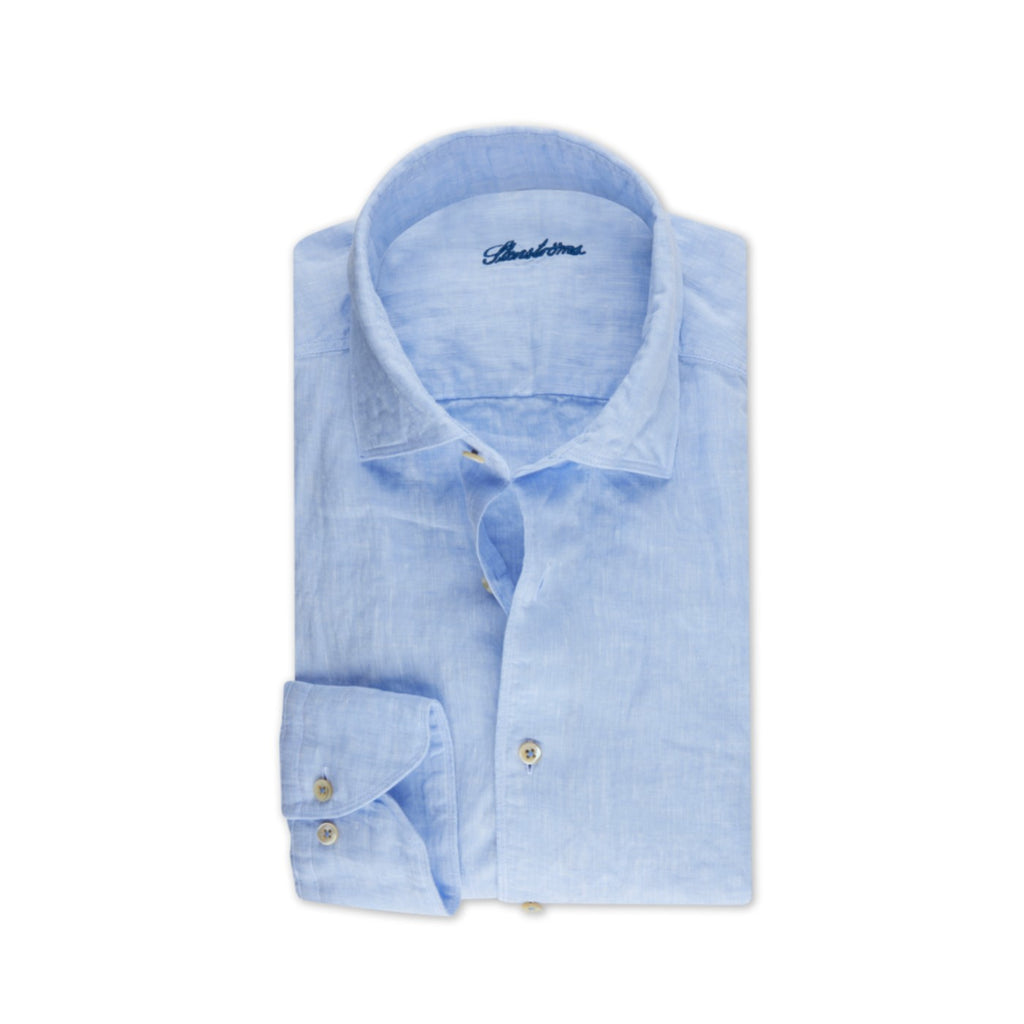 Stenstroms Light Blue Linen Shirt 7747217970