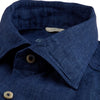 Stenstroms Dark Blue Linen Shirt 7747217970160
