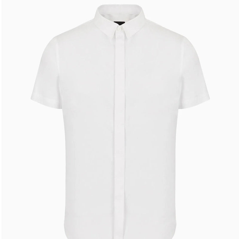 Armani Exchange Short Sleeve Shirt White 8NZCBF ZN10Z 0113