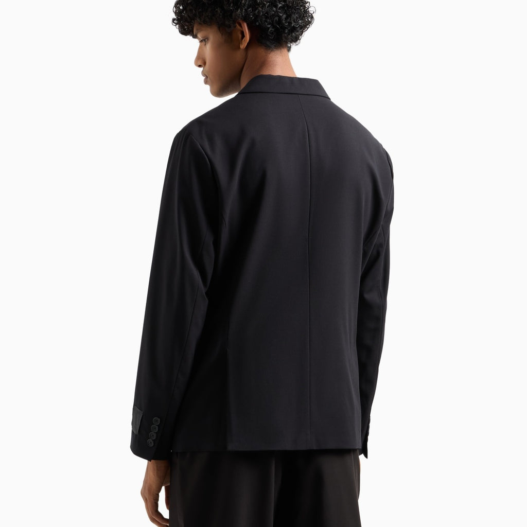 Armani Exchange Single-Breasted Jacket XM000345 AF10897 UC001 Black