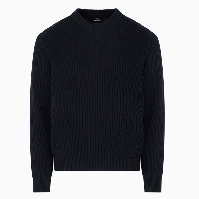 Armani Exchange Ribbed Knitwear XM000684 AF1293 UB101 Deep Navy
