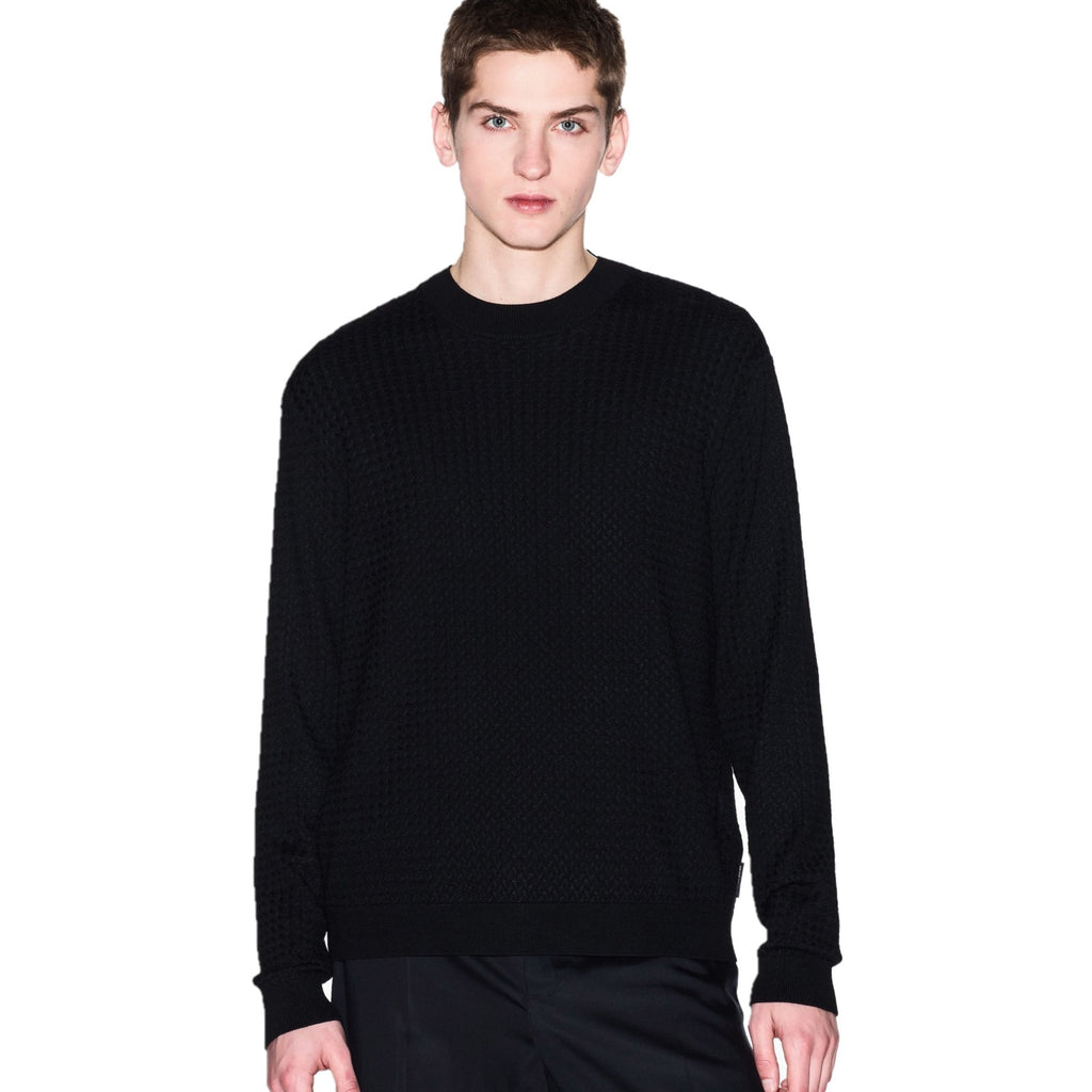 Armani Exchange Knitwear XM000707 AF1045 MC070 Black