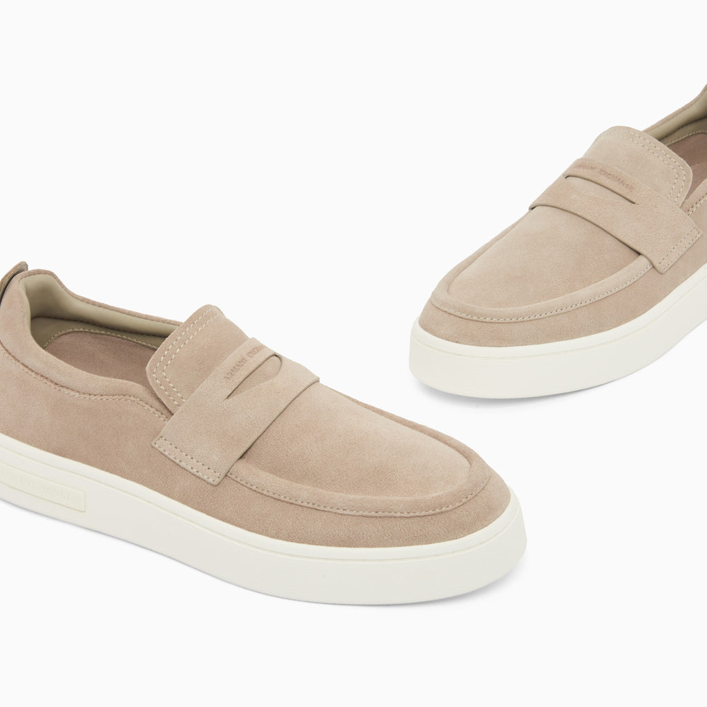 Armani Exchange Suede Slip On XM002632 AF19687 Z1030 Beige