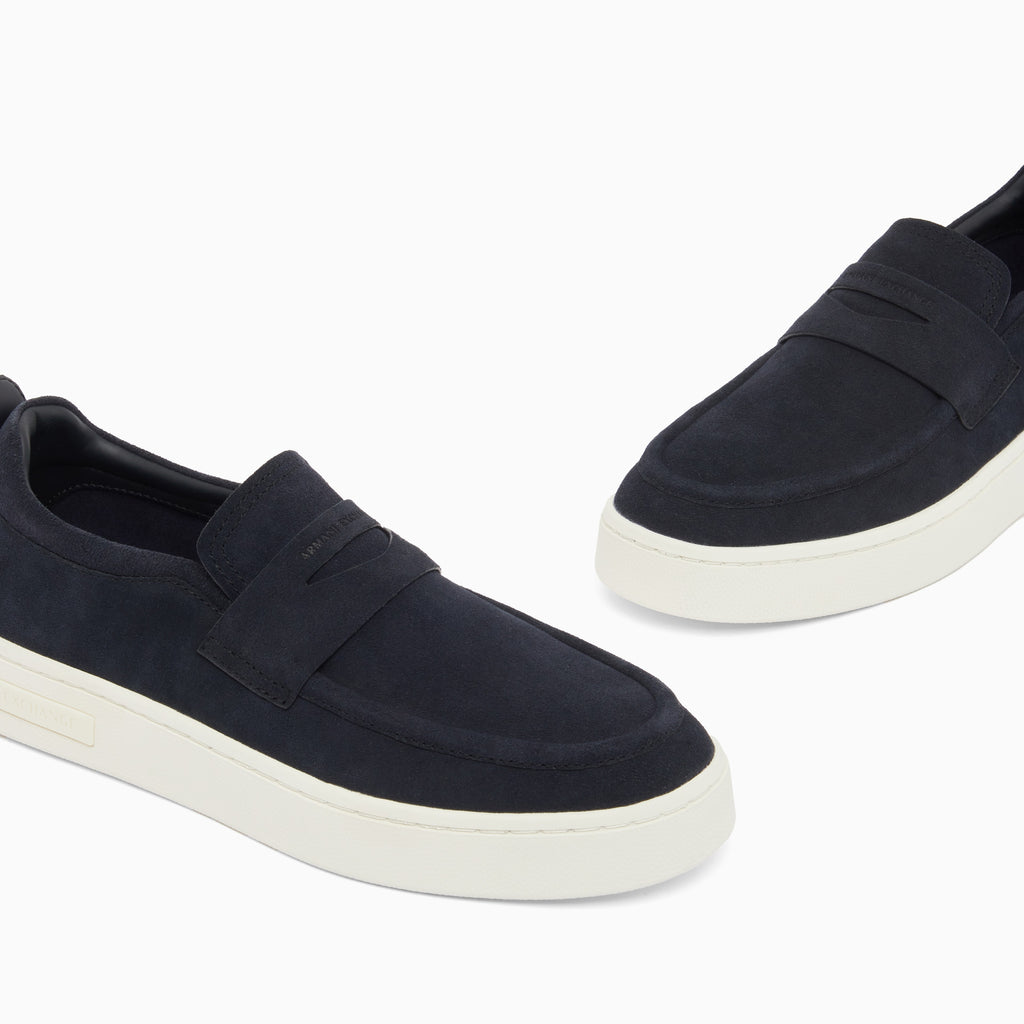 Armani Exchange Suede Slip On XM002632 AF19687 ZB004 Navy