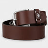 Emporio Armani Dark Tan Leather Belt - Ignition For Men