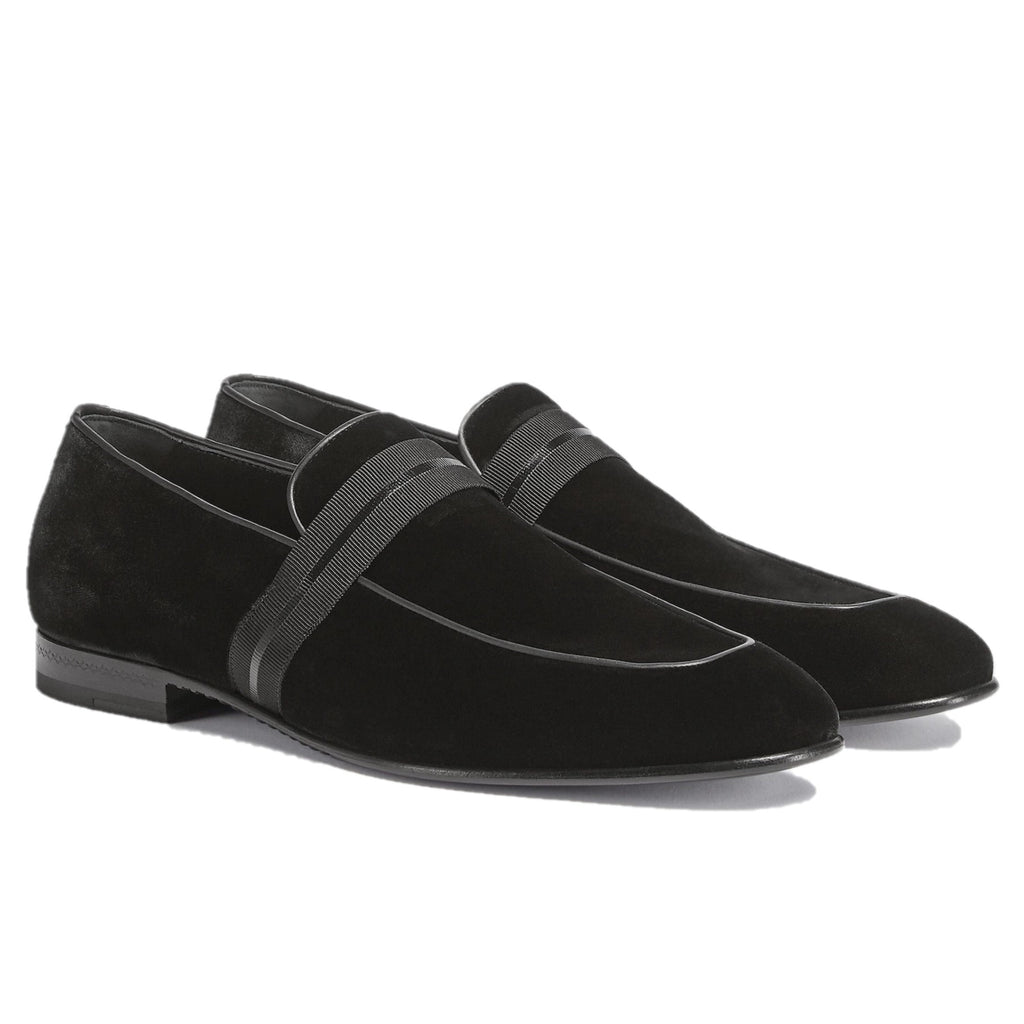 Zegna Lido Suede Loafers Black LHVTA-A5393Z-NER
