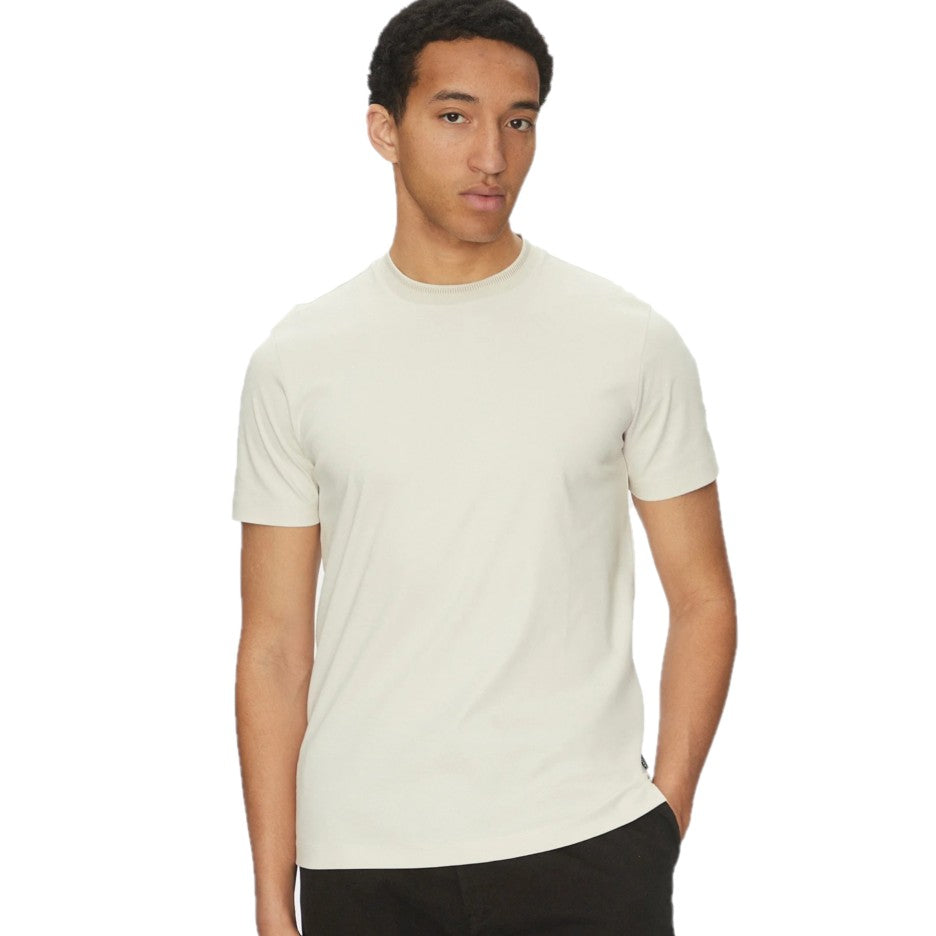 Hugo Boss Mercerised-Cotton T-Shirt 50531793 131 Open White
