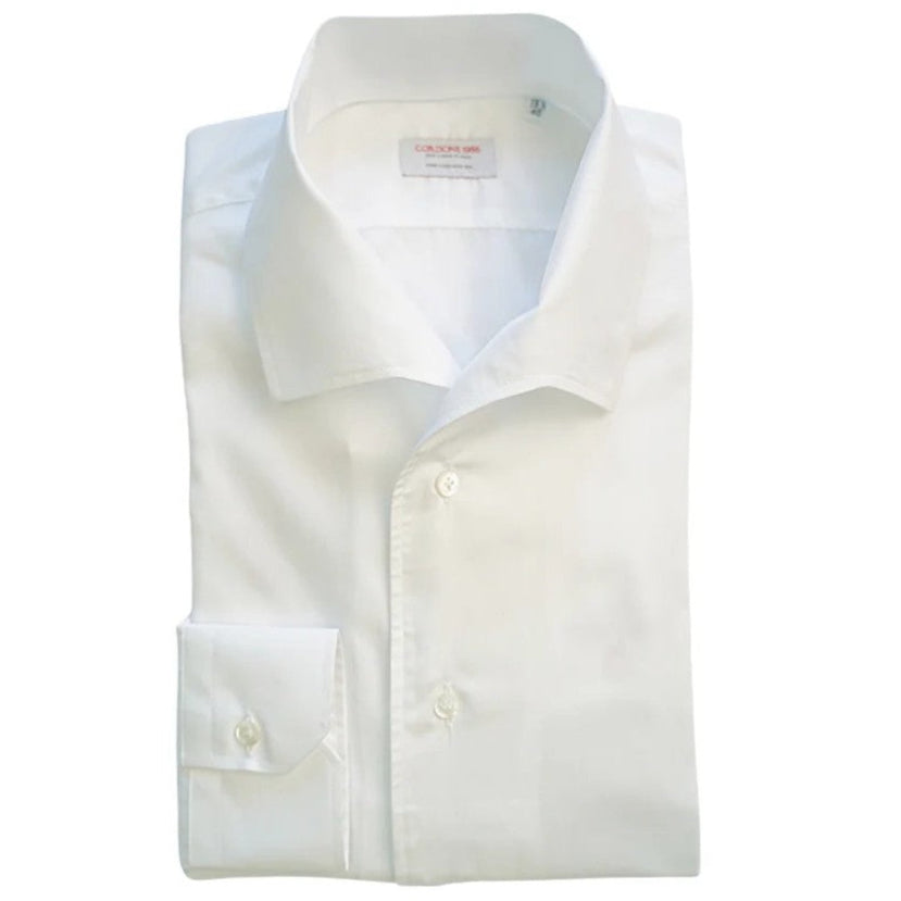Cordone 1956 White Open Neck Shirt CL200