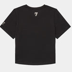 EA7 Cotton Shiny Girl T-shirt 3DFT15 FJHHZ 0200 Black