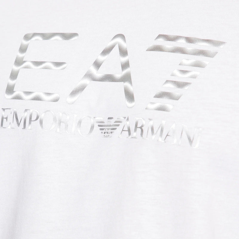 EA7 7 Lines T-Shirt 6RPT37 PJ3BZ 1100 White