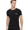 Emporio Armani Two-pack Loungewear T-shirts 111670 3R715 23820 Black