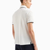 Emporio Armani Mercerised Piqué Polo 6D1F65 1JTKZ 01C6 Off White