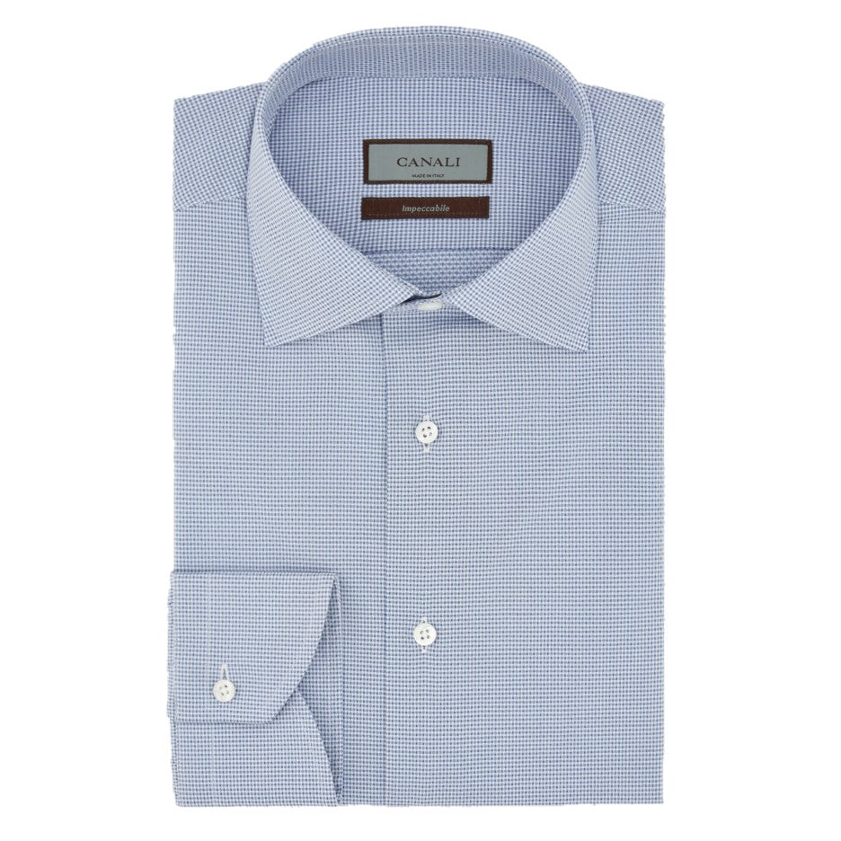 Canali Regular Fit Shirt N718-GR03199-401 Blue