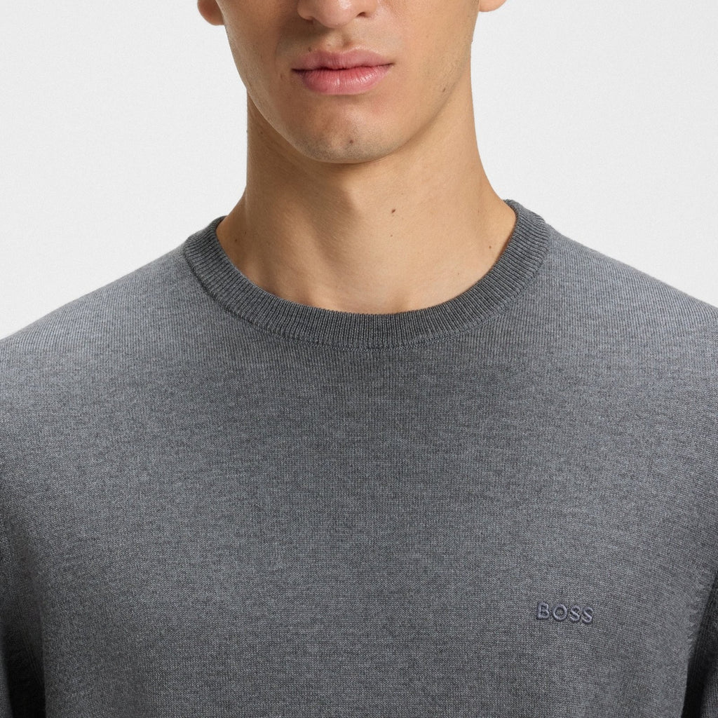Hugo Boss Knitwear 50476364 10243935 030 Medium Grey