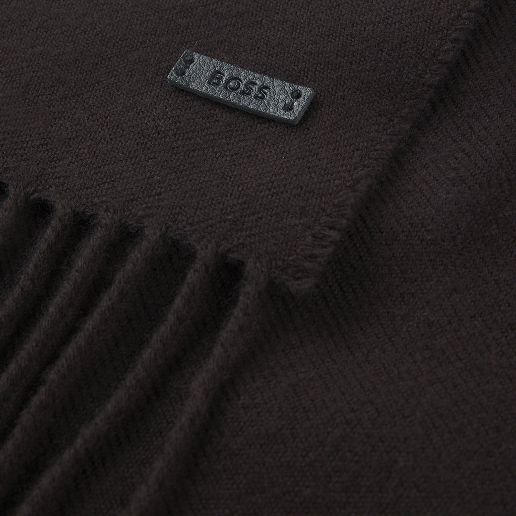 Hugo Boss Italian-Made Scarf 50517218 10260528 202 Dark Brown