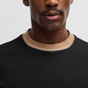 Hugo Boss Mercerised-Cotton T-Shirt 50531793 002 Black