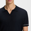 Hugo Boss Cotton-blend Knit Polo 50537654 10270172 404 Navy