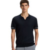Hugo Boss Cotton-blend Knit Polo 50537654 10270172 404 Navy