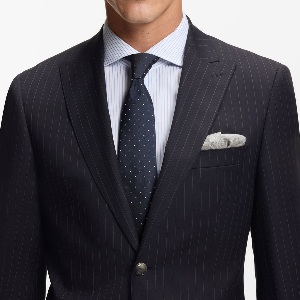 Hugo Boss 2pce Suit 50557245 10277170 404 Navy Pin Stripe