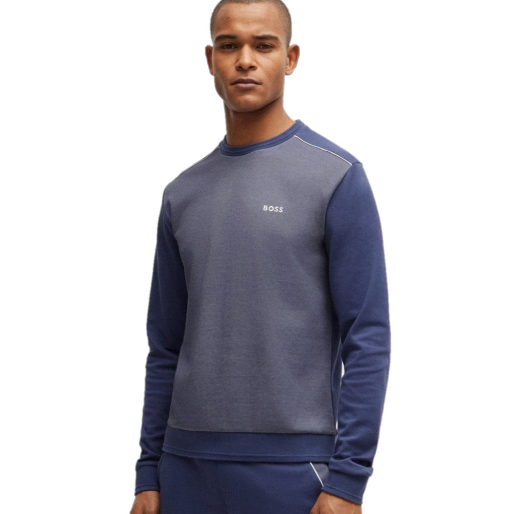 Hugo Boss Jacquard Structure Sweatshirt 50521808 10166548 412 Blue