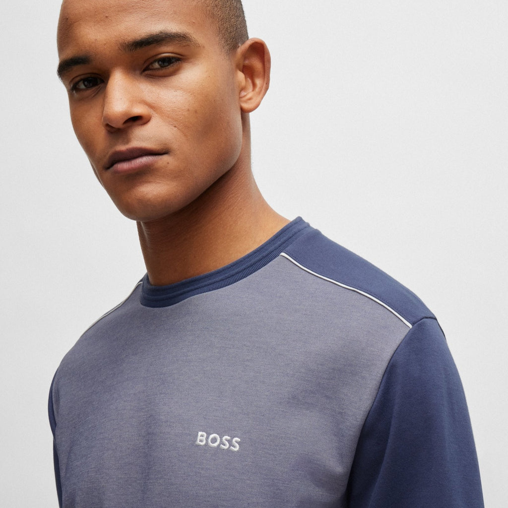Hugo Boss Jacquard Structure Sweatshirt 50521808 10166548 412 Blue
