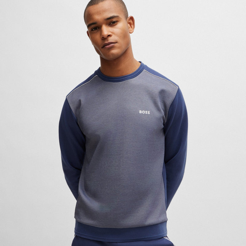 Hugo Boss Jacquard Structure Sweatshirt 50521808 10166548 412 Blue