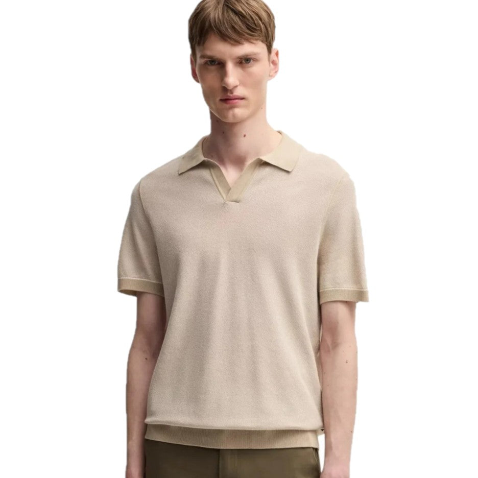 Hugo Boss Cotton-blend Knit Polo 50537654 10270172 131 Beige