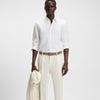 Hugo Boss Regular-fit Linen Shirt 50539531 10259309 100 White