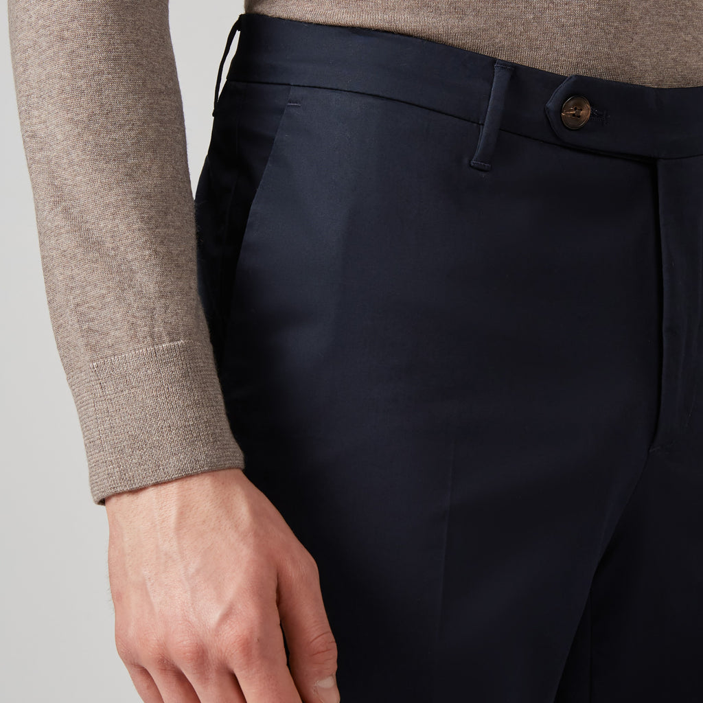 Pal Zileri Stretch Cotton Chinos 031NW400 19030 01 Navy Blue