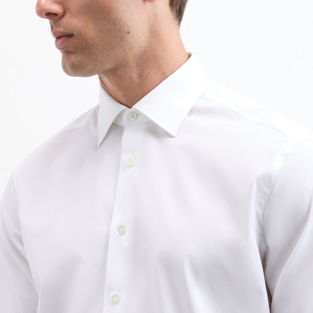 Pal Zileri Cotton Stretch Shirt 0370G45 19060 80 White