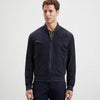 Pal Zileri Ultra Light Suede Bomber Jacket 9A36PJ200 PL278 NAVY BLUE