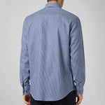 Pal Zileri Pin Stripe Shirt Z370G71 NS206 Blue