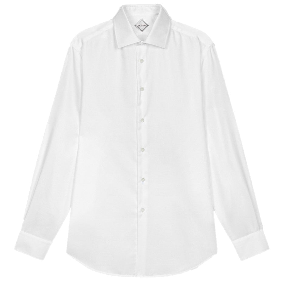 Pal Zileri Micro Pattern White Shirt Z370G45 NS228 80 White