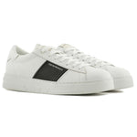 Emporio Armani Leather Sneakers X4X570 XN840 K488 White + Black