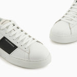 Emporio Armani Leather Sneakers X4X570 XN840 K488 White + Black