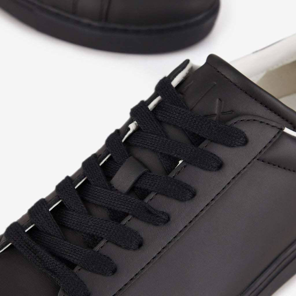 Armani Exchange Black Leather Sneakers XUX001-XV093
