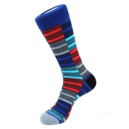 Unsimply Stitched Checker Stripe Socks UNST-14068-2