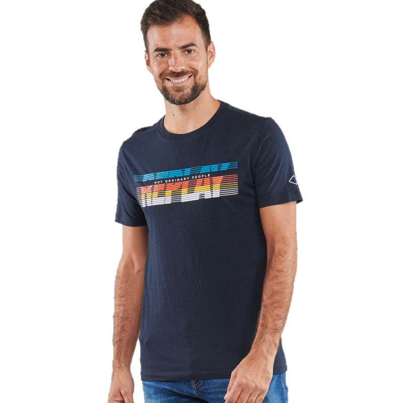 Replay Jersey T-Shirt with Optical Print - Ignition For Men