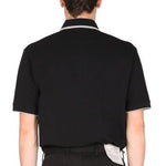 ZZegna Stretch Cotton Piquet Short-sleeve Polo Black VY360 K09