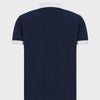 EA7 Dynamic Athlete stretch-cotton polo shirt 3LPF06 PJ04Z 1554 Navy Blue