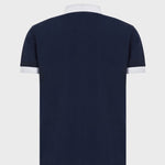 EA7 Dynamic Athlete stretch-cotton polo shirt 3LPF06 PJ04Z 1554 Navy Blue
