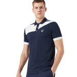EA7 Dynamic Athlete stretch-cotton polo shirt 3LPF25 PJ04Z 1554 NAVY BLUE