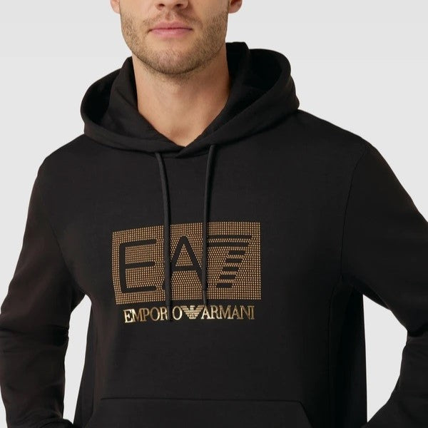 EA7 Hoodie Sweatshirt 3RUM08 PJARZ 1200 Black