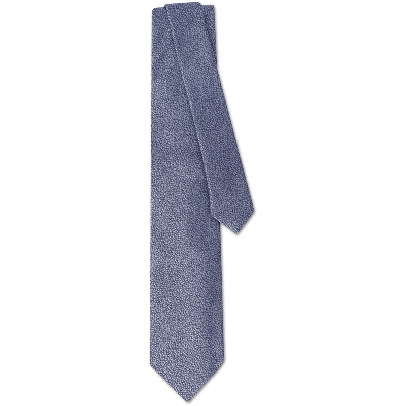 Canali Solid Blue Silk Tie - Ignition For Men