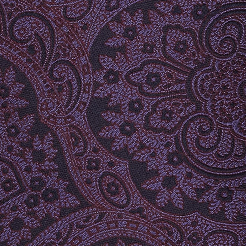 Canali Purple Paisley Silk Tie - Ignition For Men