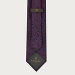 Canali Purple Paisley Silk Tie - Ignition For Men