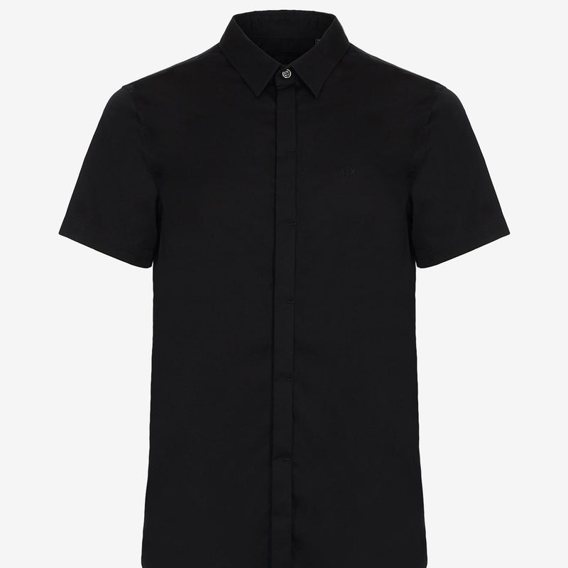 Armani Exchange Short Sleeve Shirt 8NZCBF ZN10Z 1200 Black