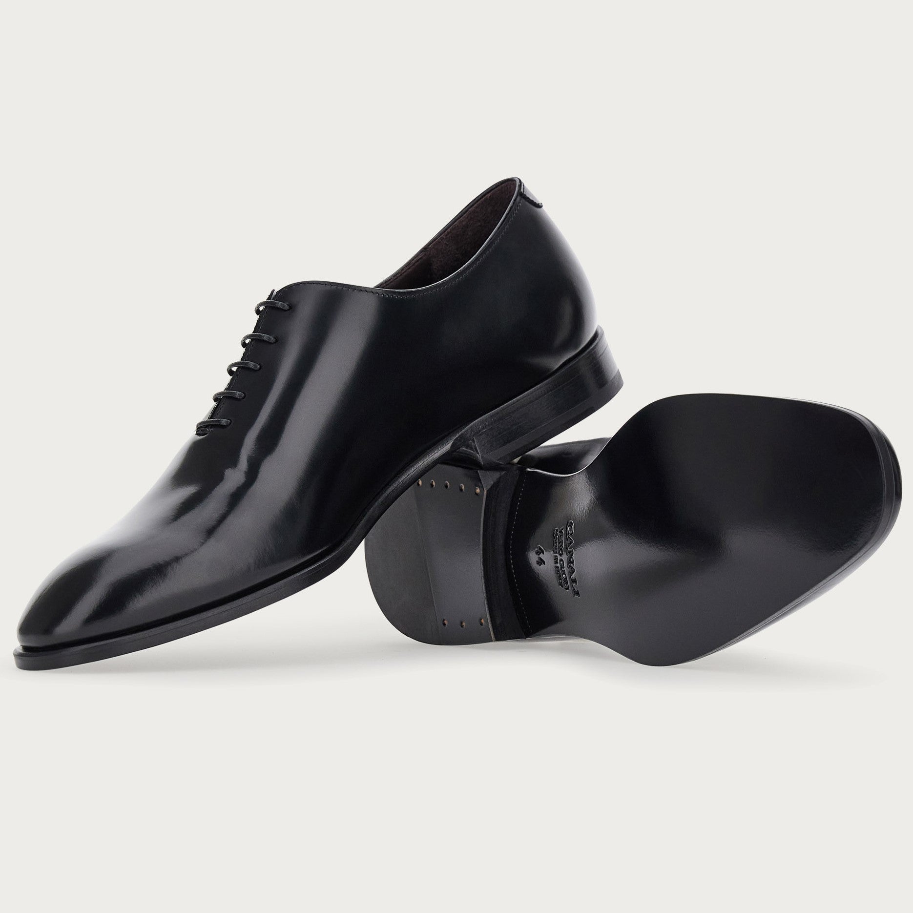 Canali Calfskin Oxford Leather Sole Dress Shoes