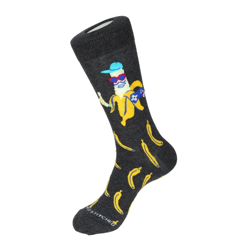 Unsimply Stitched Banana Games Socks - Ignition For Men